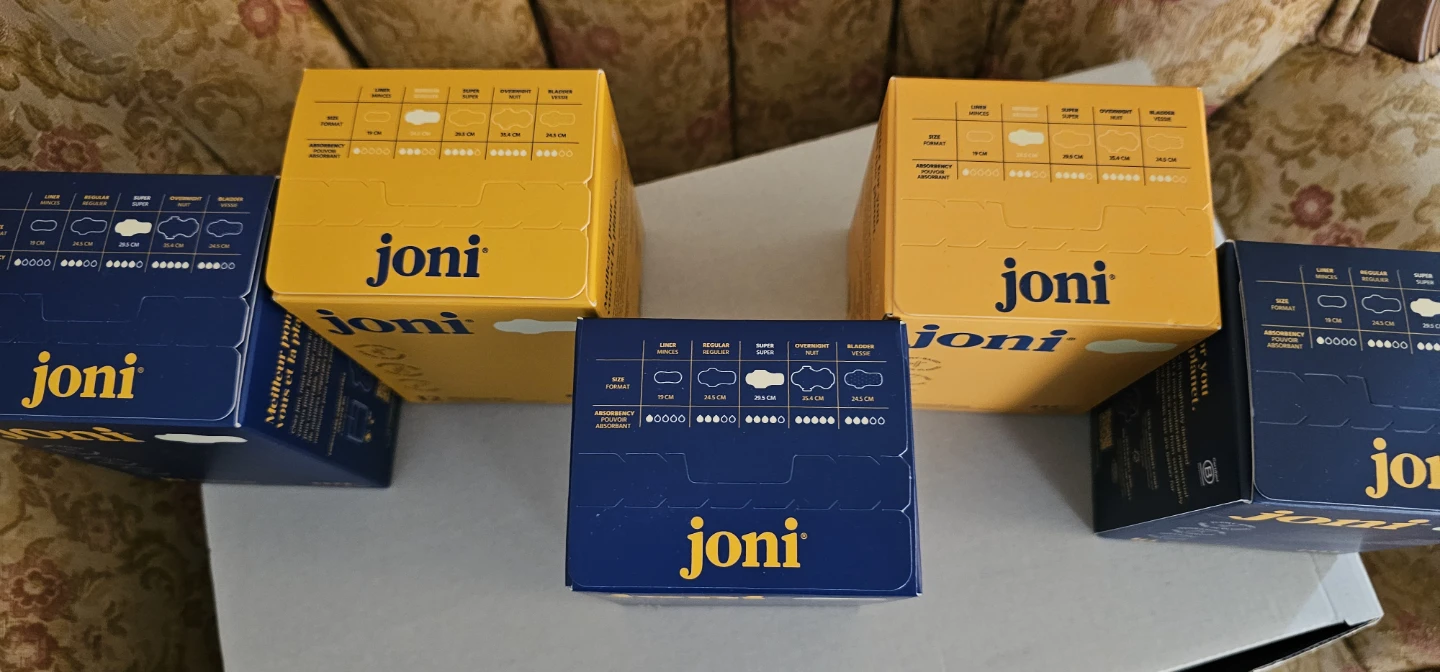 5 boxes Joni Super Menstrual Pads - 10 Count - photo 3