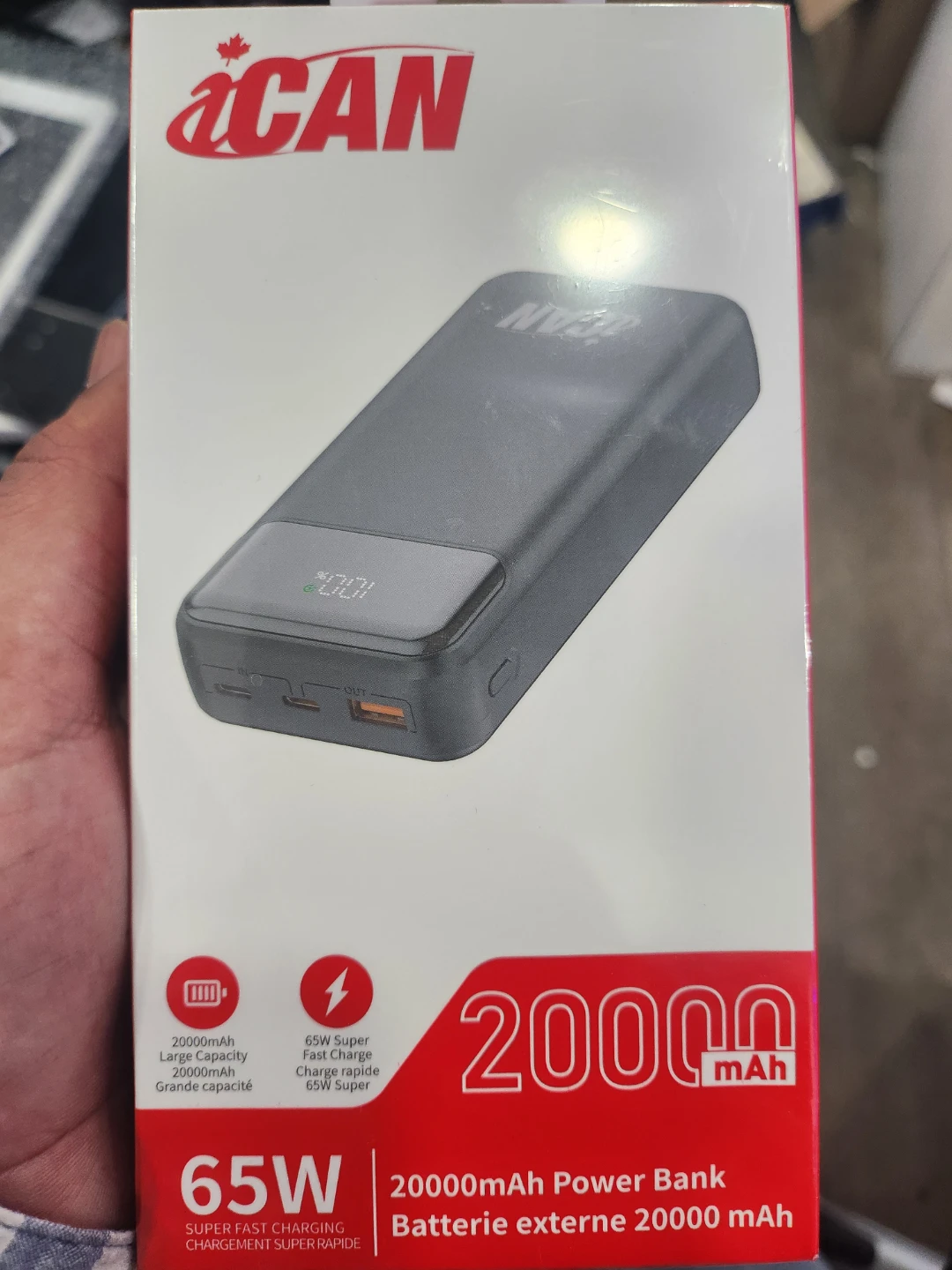 iCAN 20000mAh 65W Power Bank