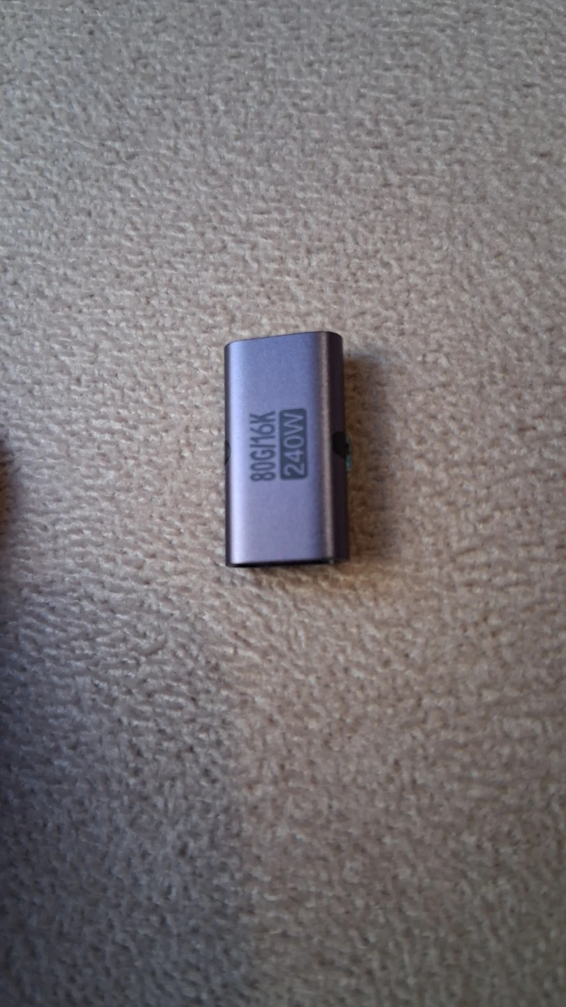 NEW USB C Female to Female Adapter Thunderbolt 5 80Gbps 240W 16K - photo 2