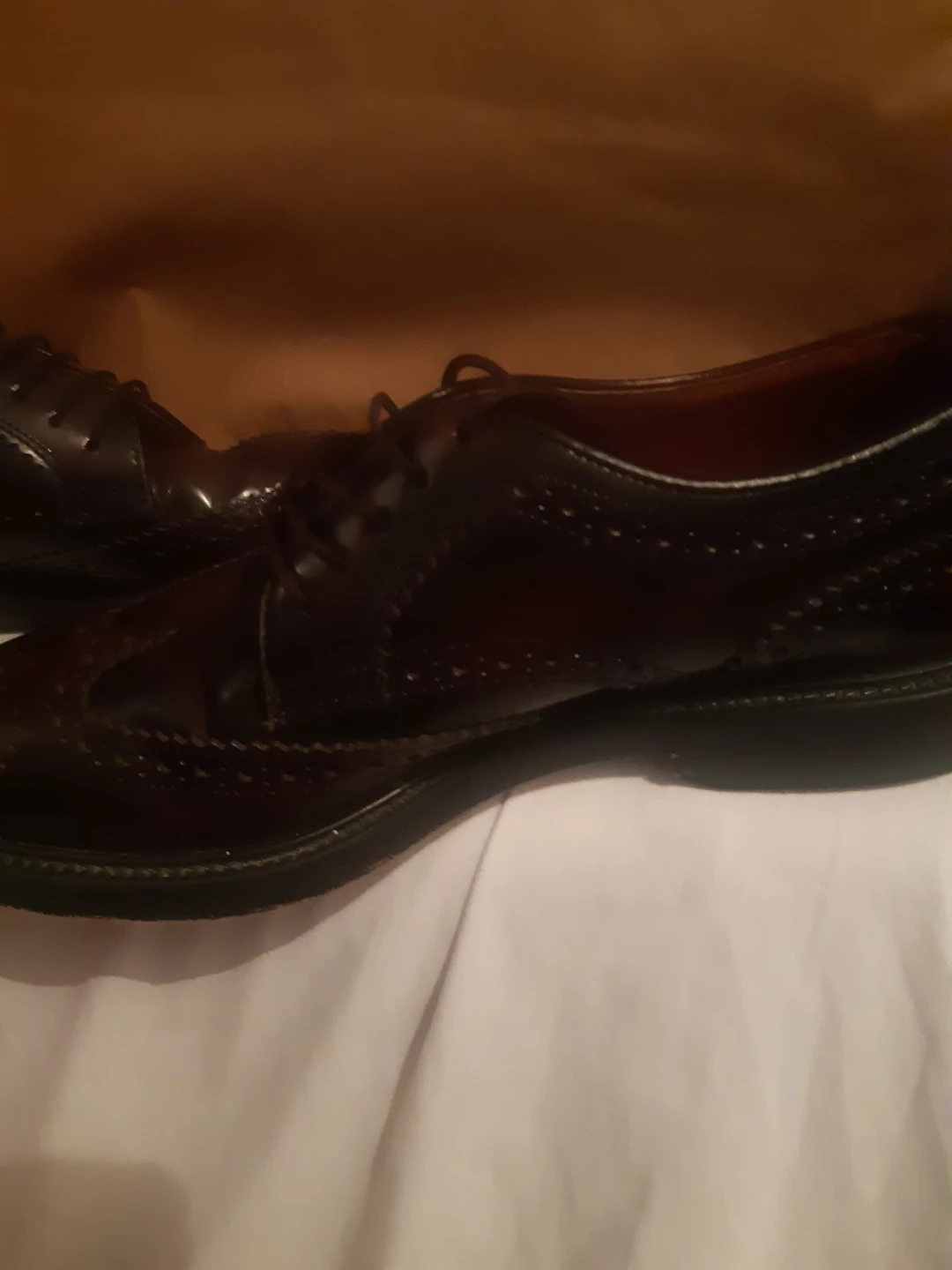Brown Wingtip Oxford Shoes - photo 2