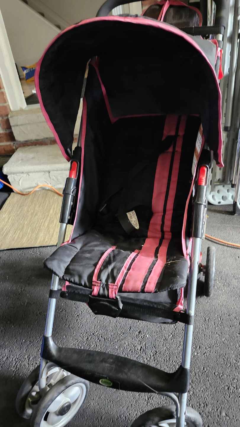 Black and Pink Stroller