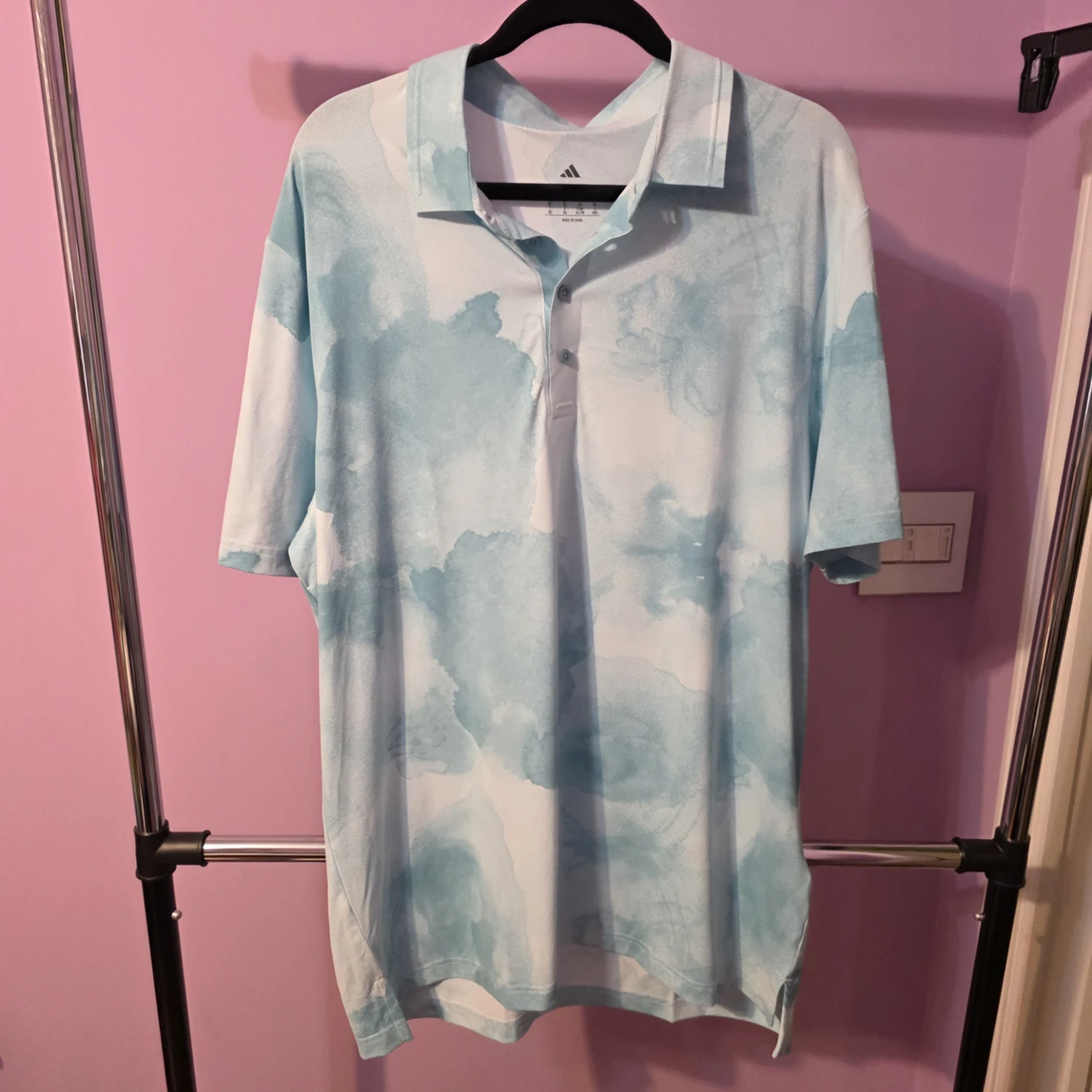 Adidas Tour PRT Golf Polo Shirt XL Mint Ton