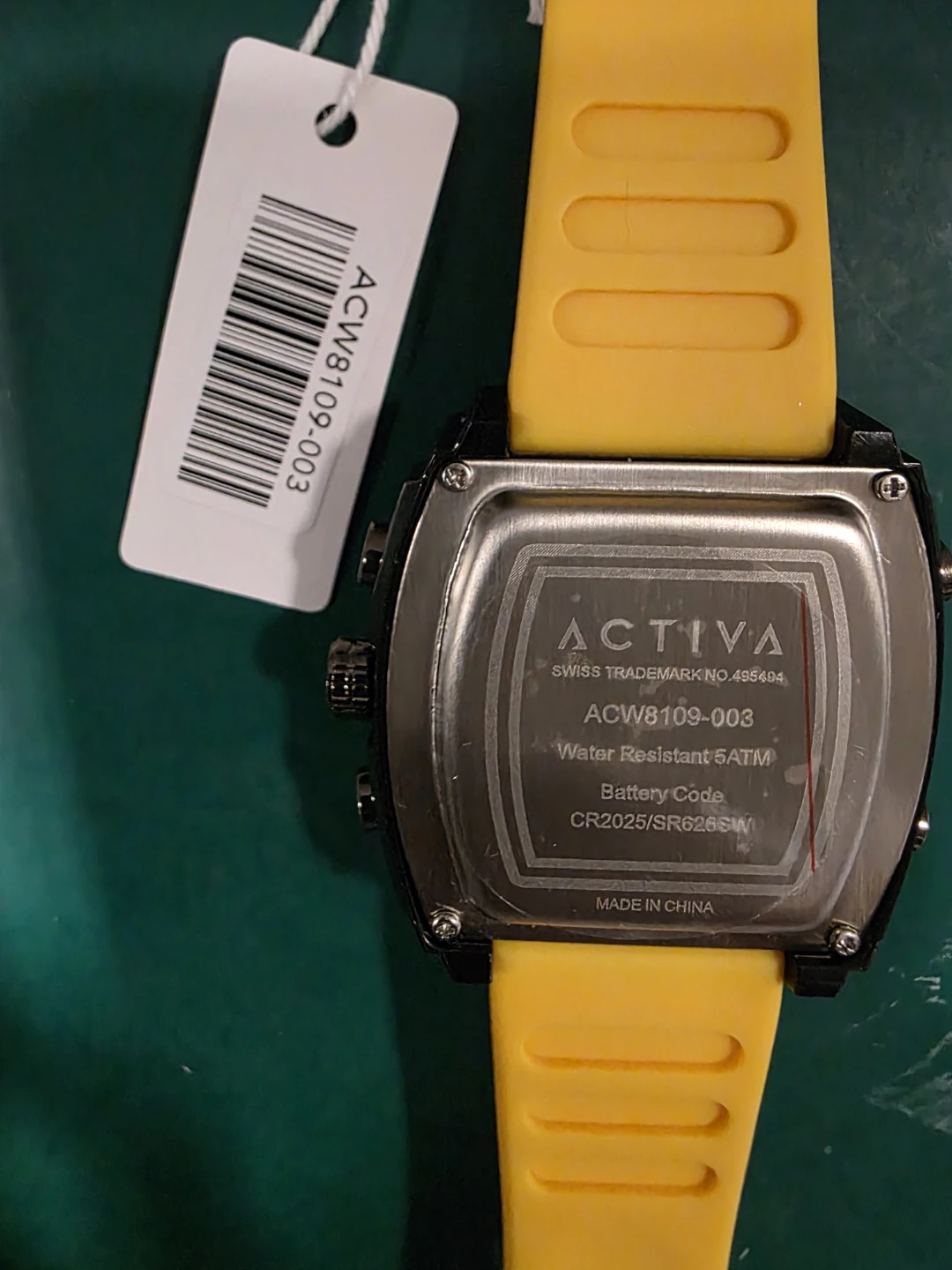 Activa ACW8109-003 Chronograph Watch - Black & Yellow - photo 3