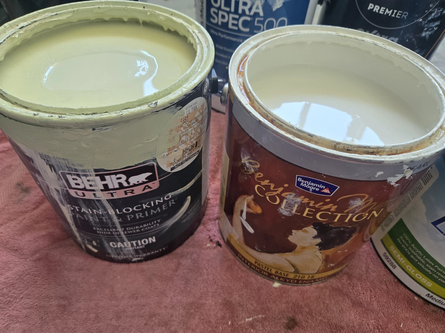 Assorted Wall Paints, Wood Finish and Vinyl Adhesive - photo 2