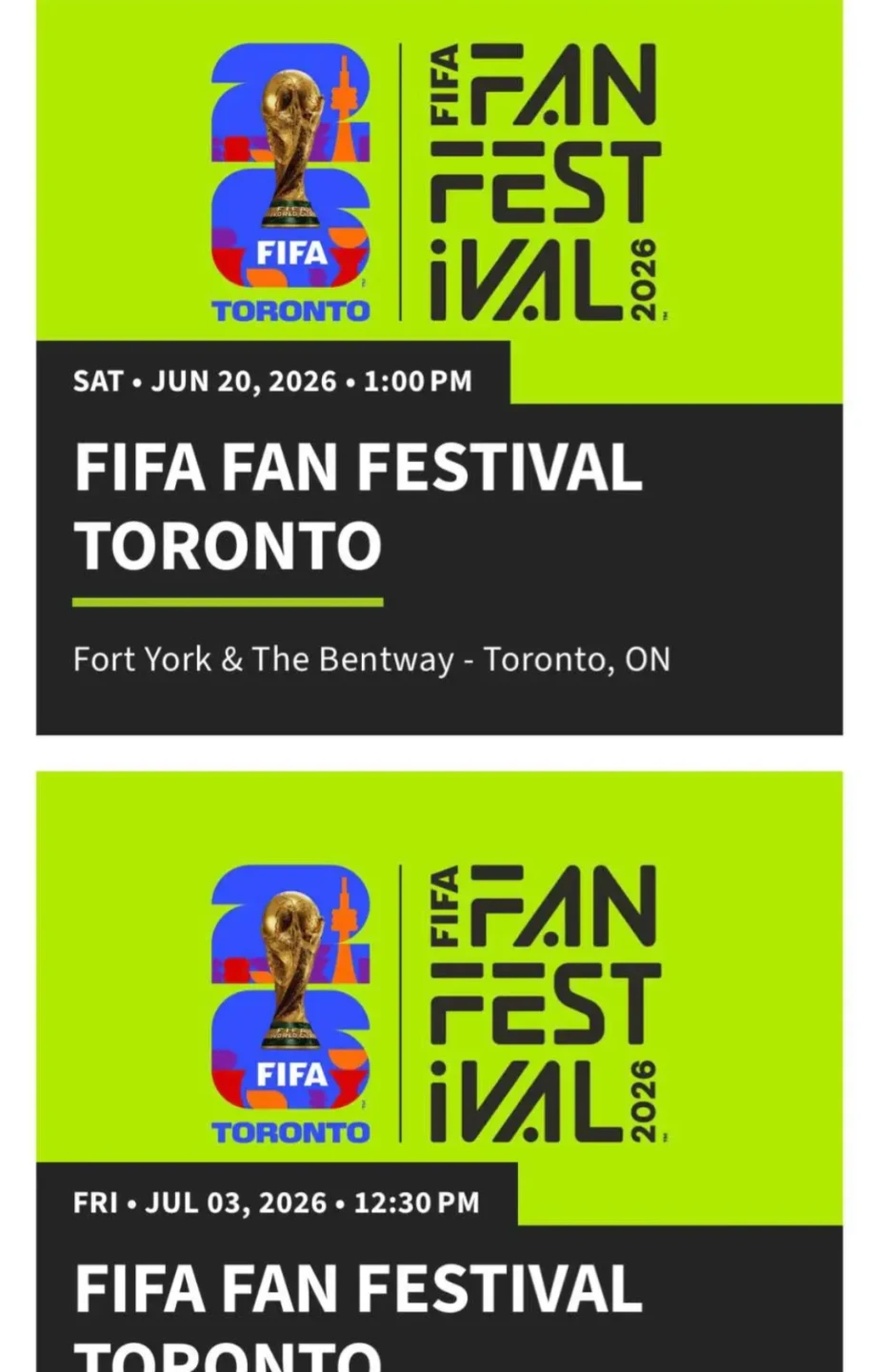 FIFA Fan Festival tickets