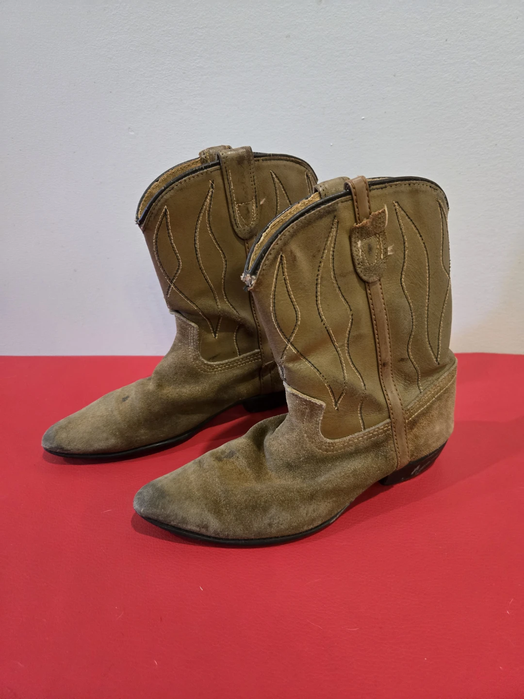 Kids Brown Suede Cowboy Boots - photo 2