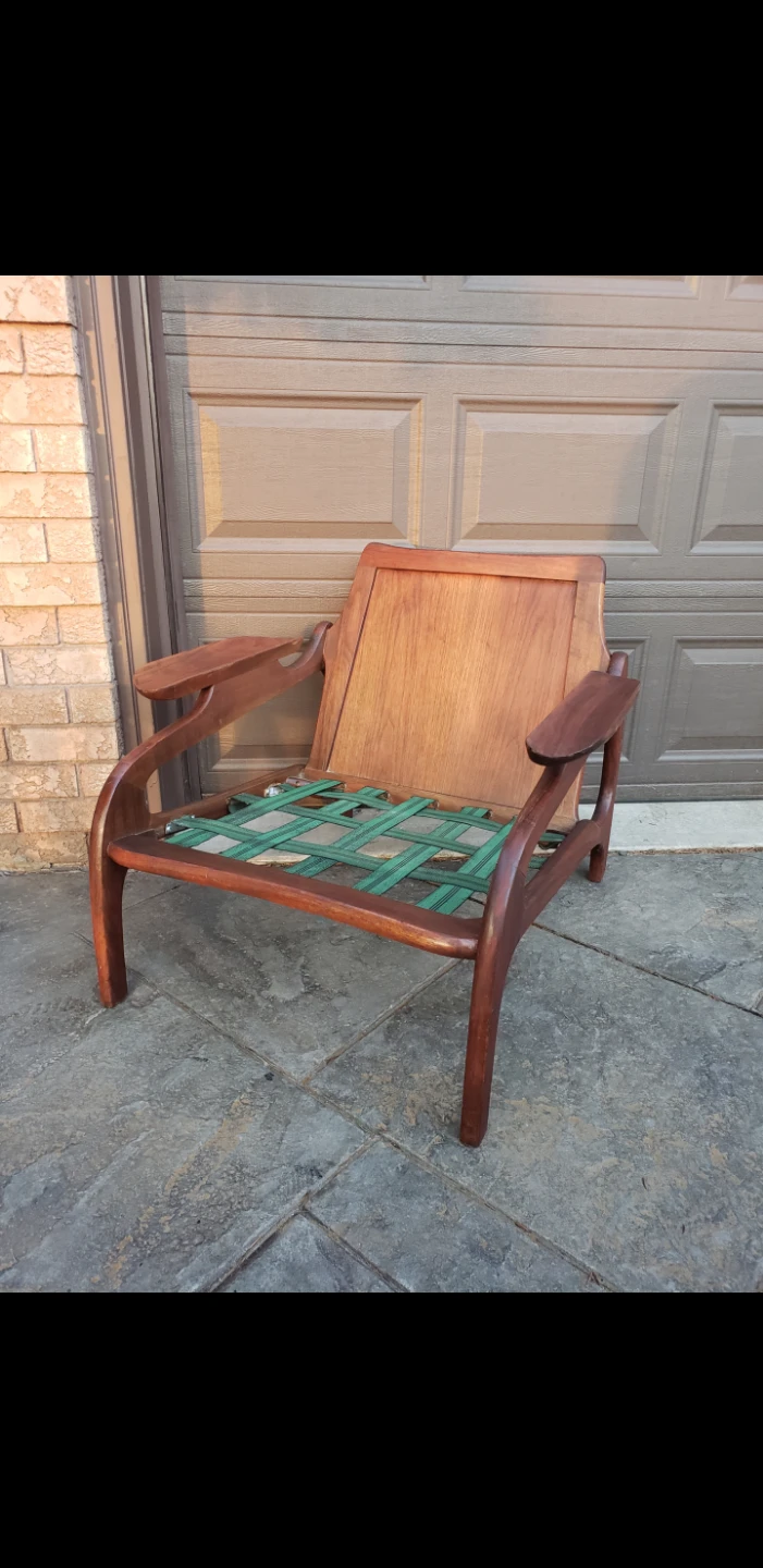 Mid-Century Modern Danish Walnut Lounge Chair by Adrian Pearsall