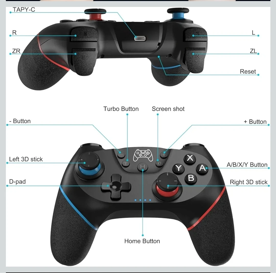 NEW Game Controller Nintendo Switch Switch 2 LITE OLED PC - photo 2