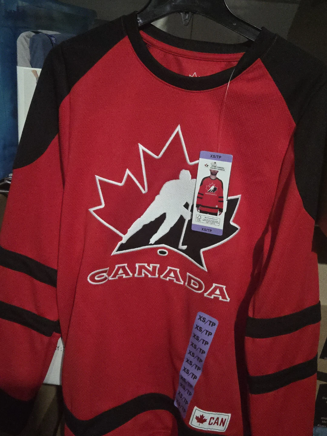 Canada Hockey Jersey Long Sleeve T-Shirt XS - photo 5
