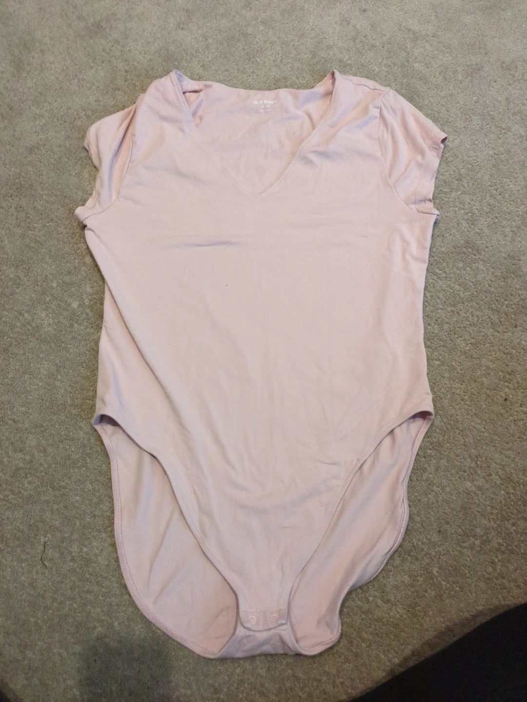 Old Navy Pink V-Neck Bodysuit XL