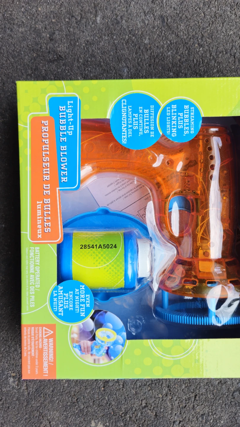 Discovery Kids Light-Up Bubble Blower Toy