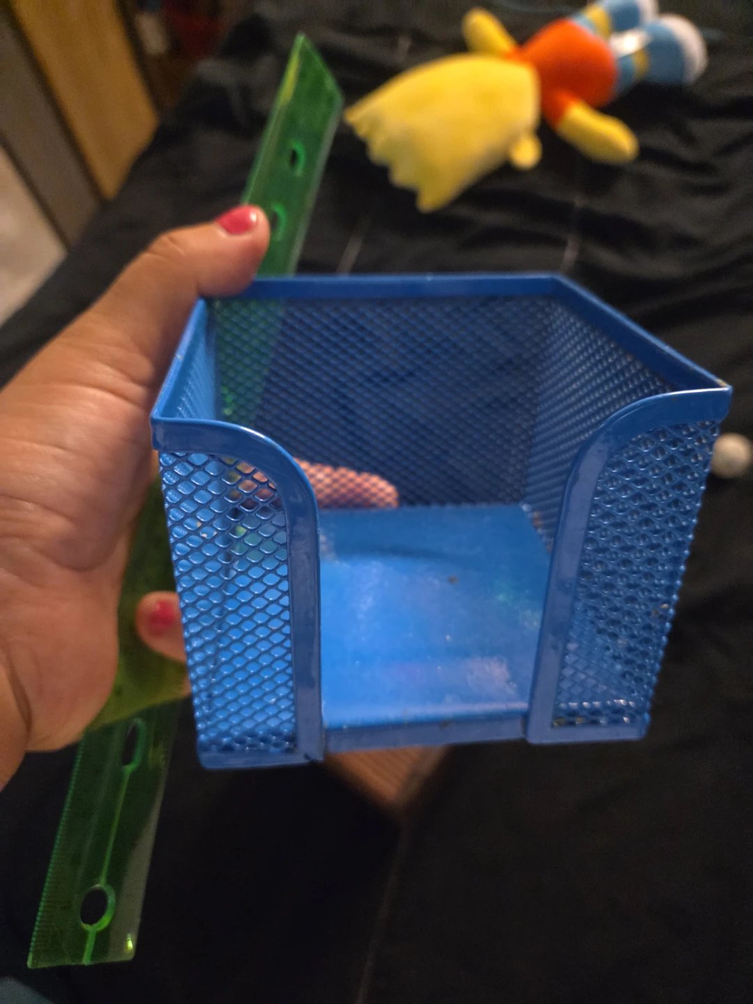 Blue Mesh Desk Organizer Holder - photo 2