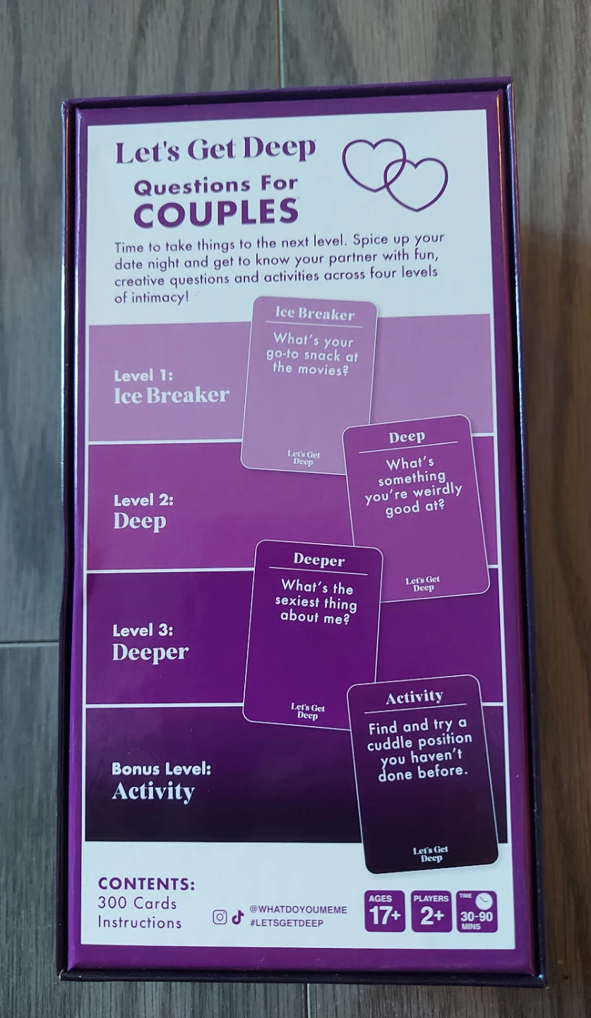 Let's Get Deep Questions For Couples Card Game - photo 2