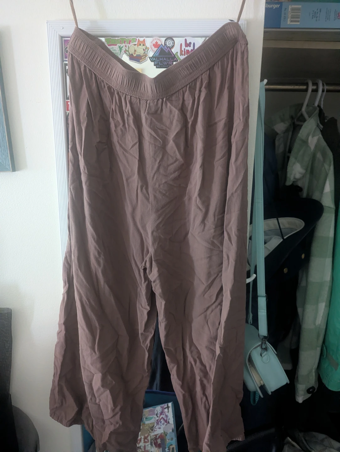 Brown Wide Leg Pants