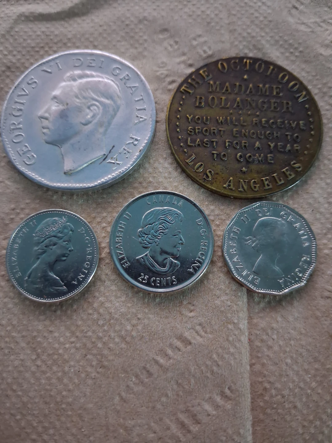 Collection of Canadian and Token Coins