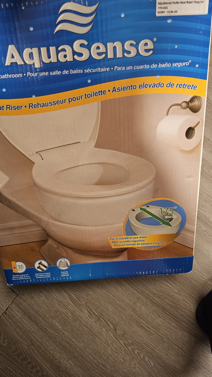 AquaSense Toilet Seat Riser - Regular
