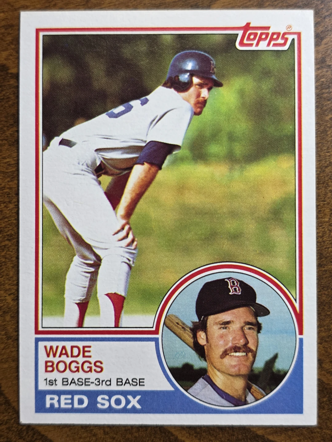 1983 Topps Baseball Card #498 Wade Boggs RC