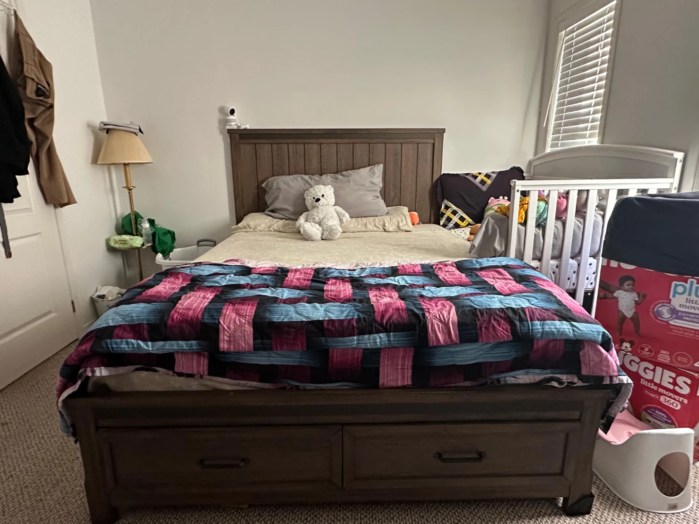 Wooden Bed Frame with Headboard