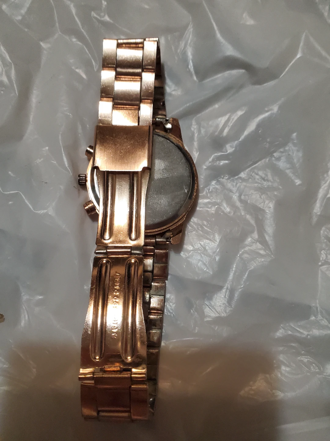 Rose Gold Tone Rhinestone Watch - photo 5