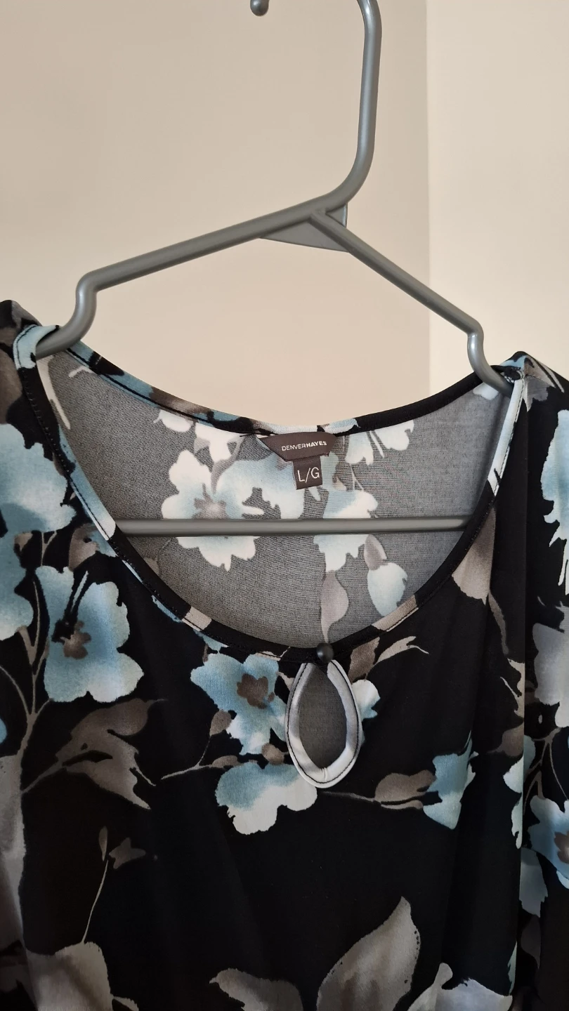Denver Hayes Floral Ruched Dress L/G - photo 2