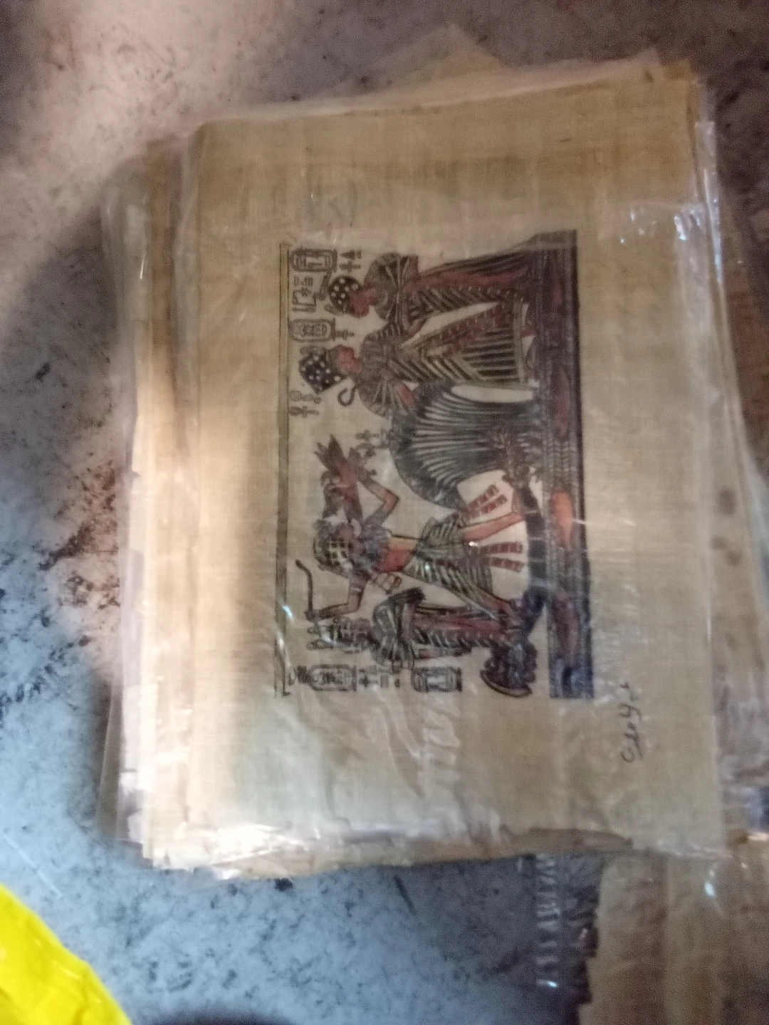 Egytian art on papyrus paper lot various themes and sizes - photo 2