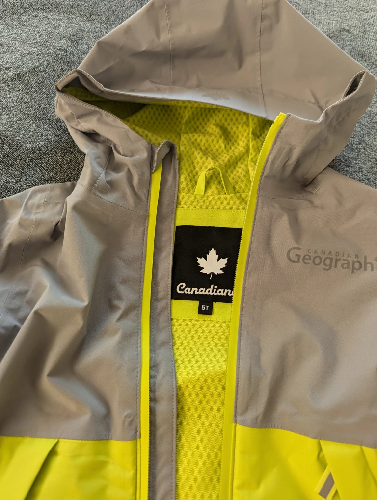 Canadian Geographic Kids Rain Jacket - Size 5T