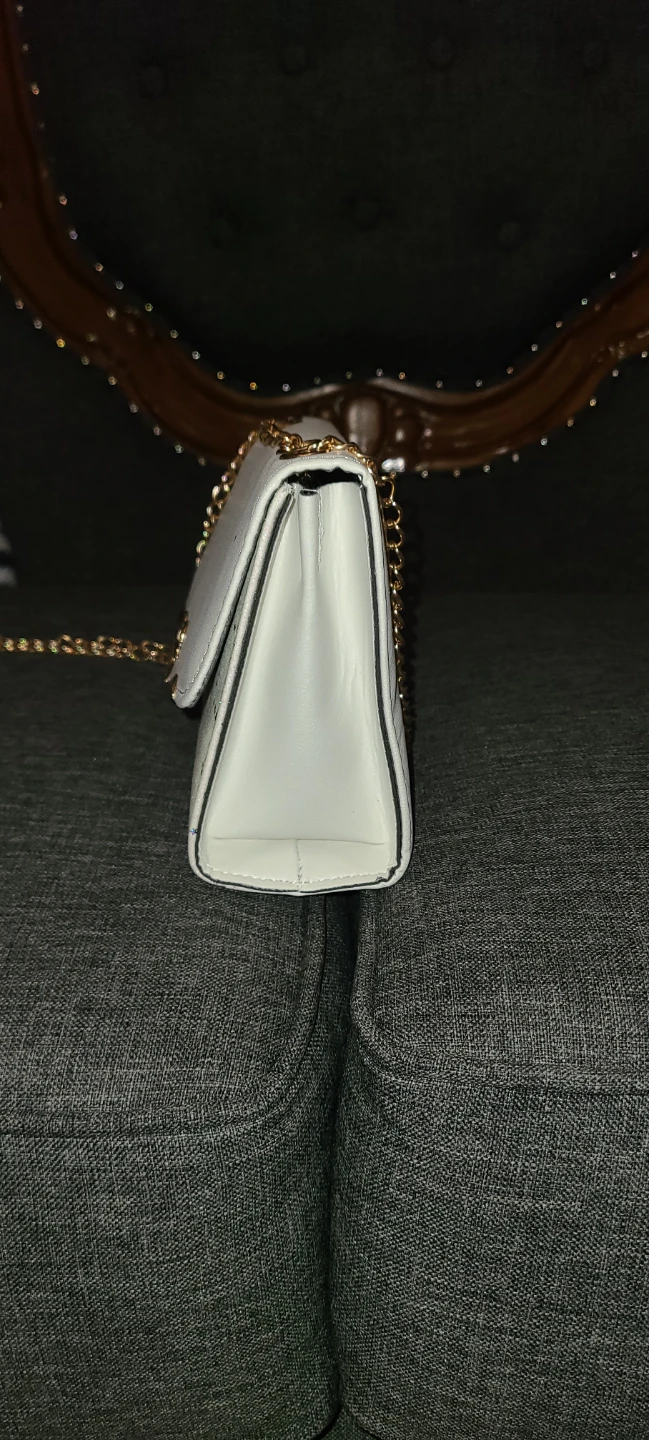 White Sparkly Chain Bag - photo 3