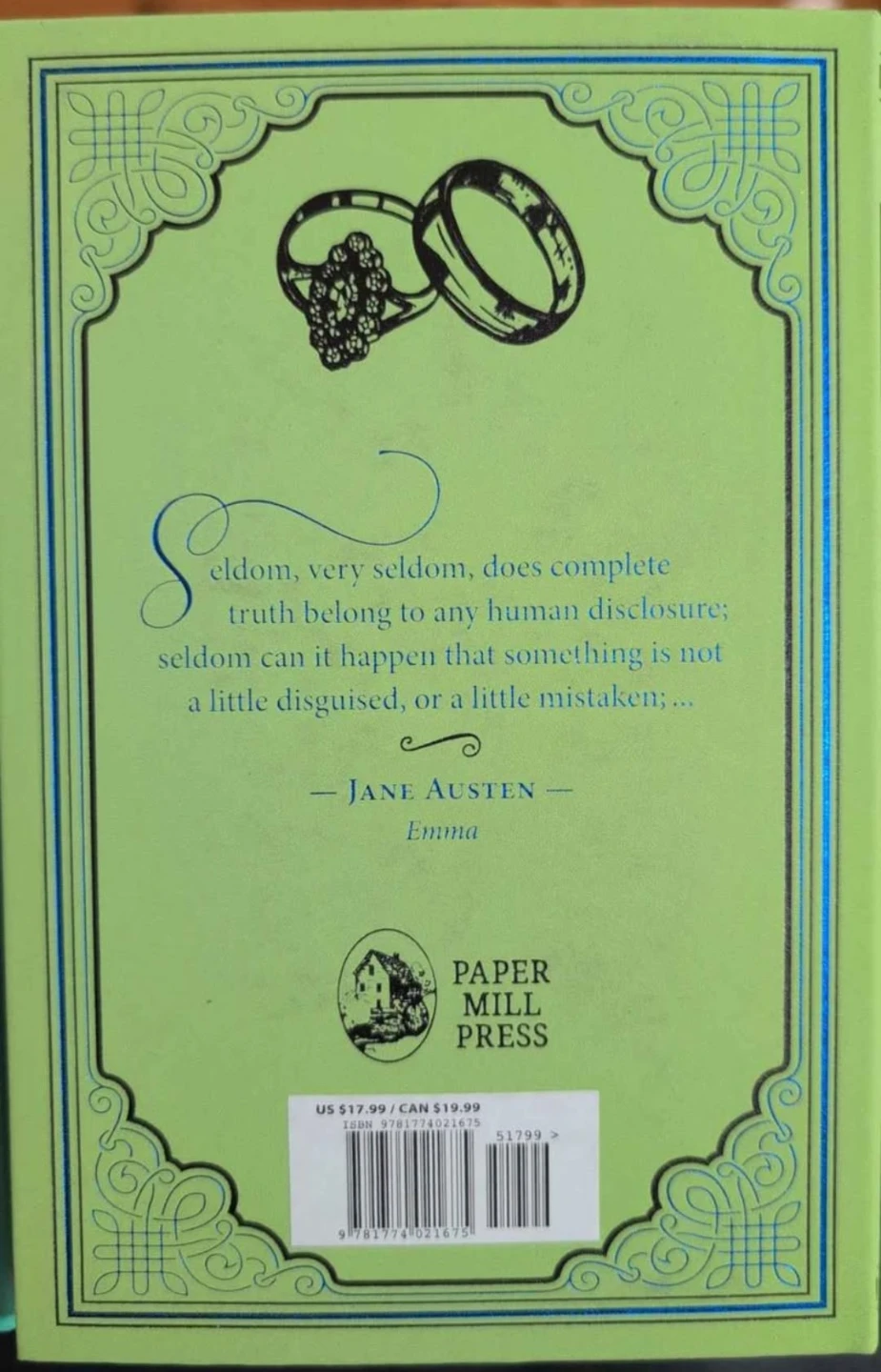 Jane Austen Paper Mill Press Classic Deluxe Softcover Bindings - photo 2