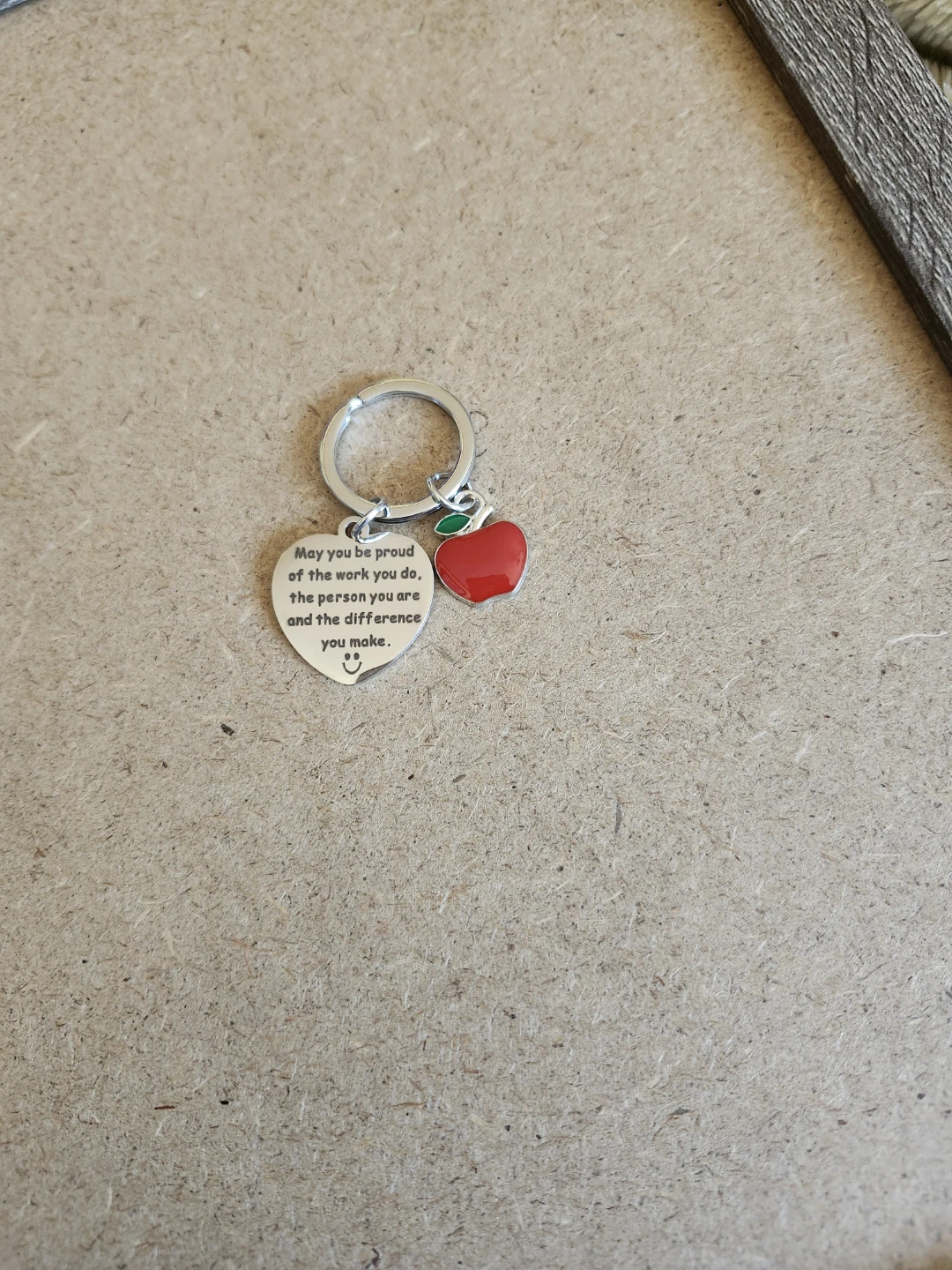 Teacher's Appreciation Stainless Steel Keychains - photo 2