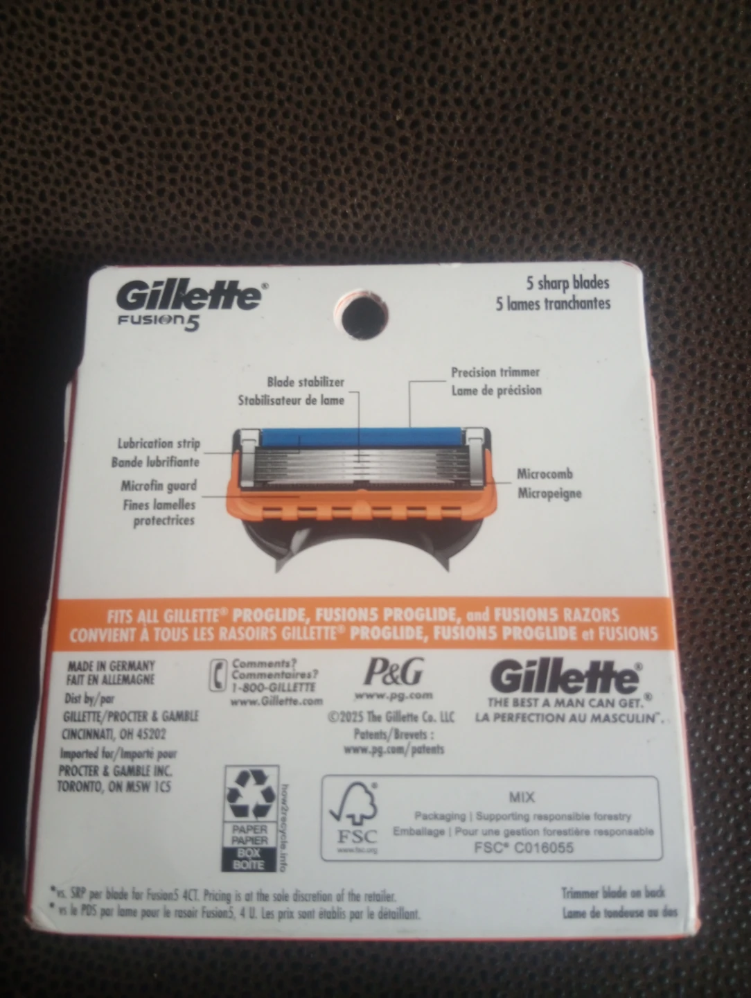 Gillette Fusion5 8 Cartridge Refills - photo 2