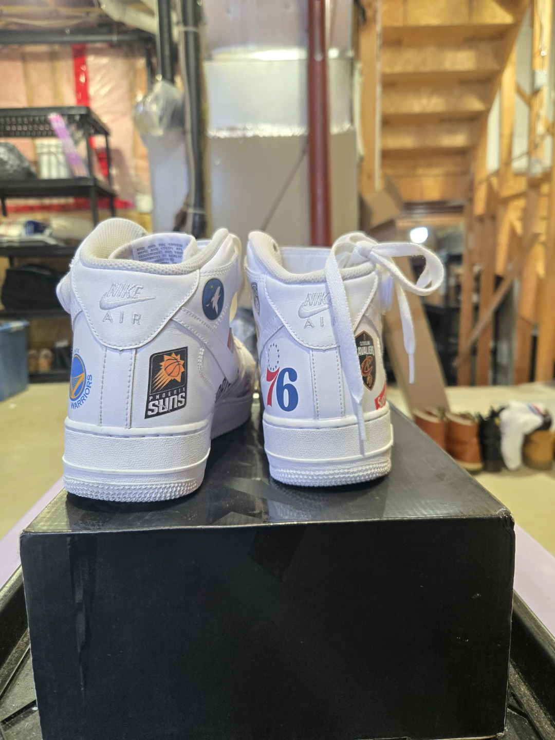 Nike Air Force 1 Mid '07 Supreme x NBA Sneakers size 9.5 US - photo 4