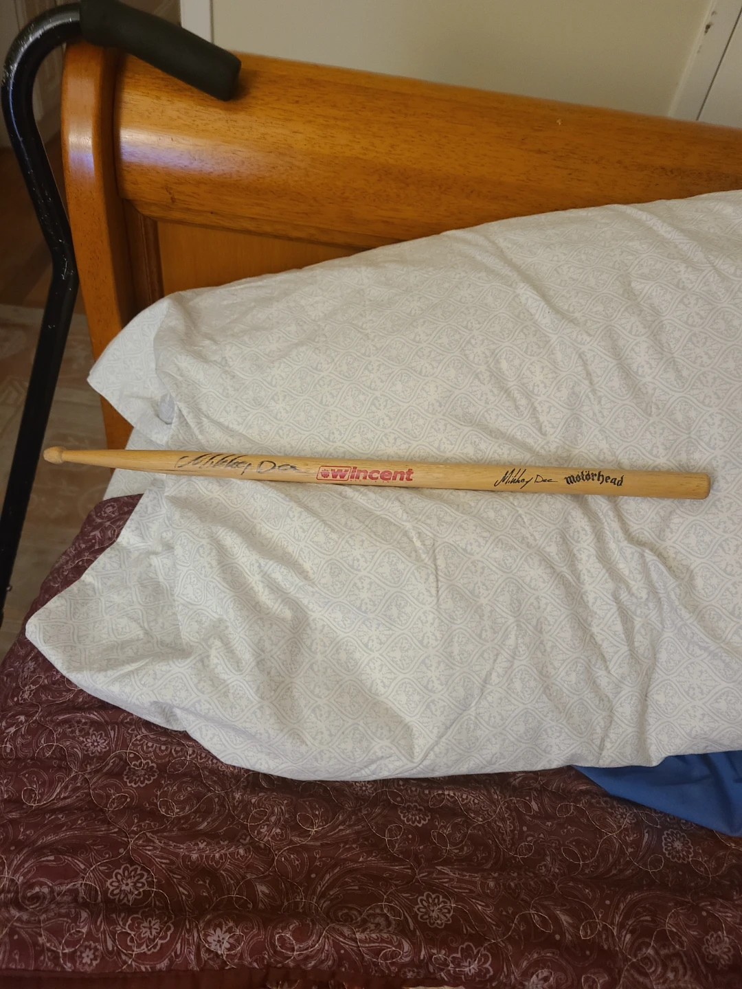 Mikey Dee from Motorhead autographed Drumstick