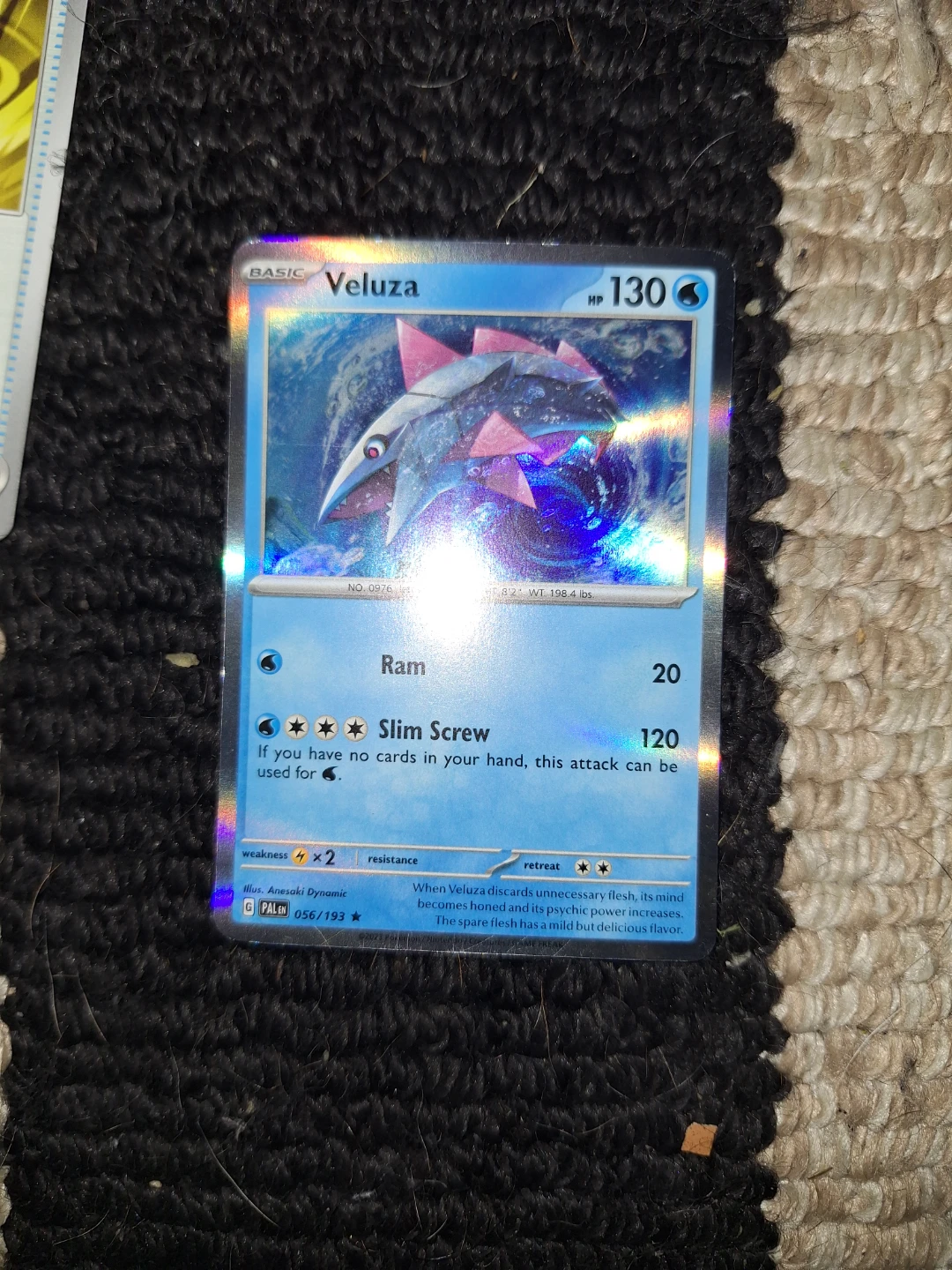 Veluza, Iron Boulder, and other Pokémon Cards