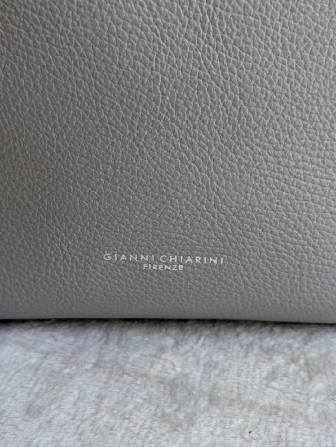 ⚽Gianni Chiarini Grey Leather Handbag - photo 3