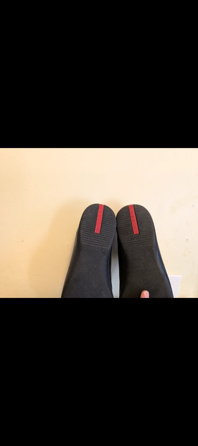 Vintage Prada Black Leather Sneakers ⚽ - photo 3