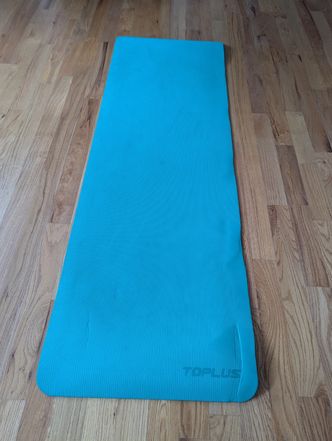 Teal Yoga Mat and fascia roll - photo 2