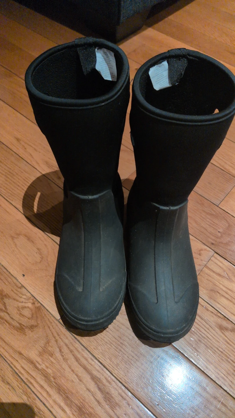 Boys' Black Size 5 Rainboots