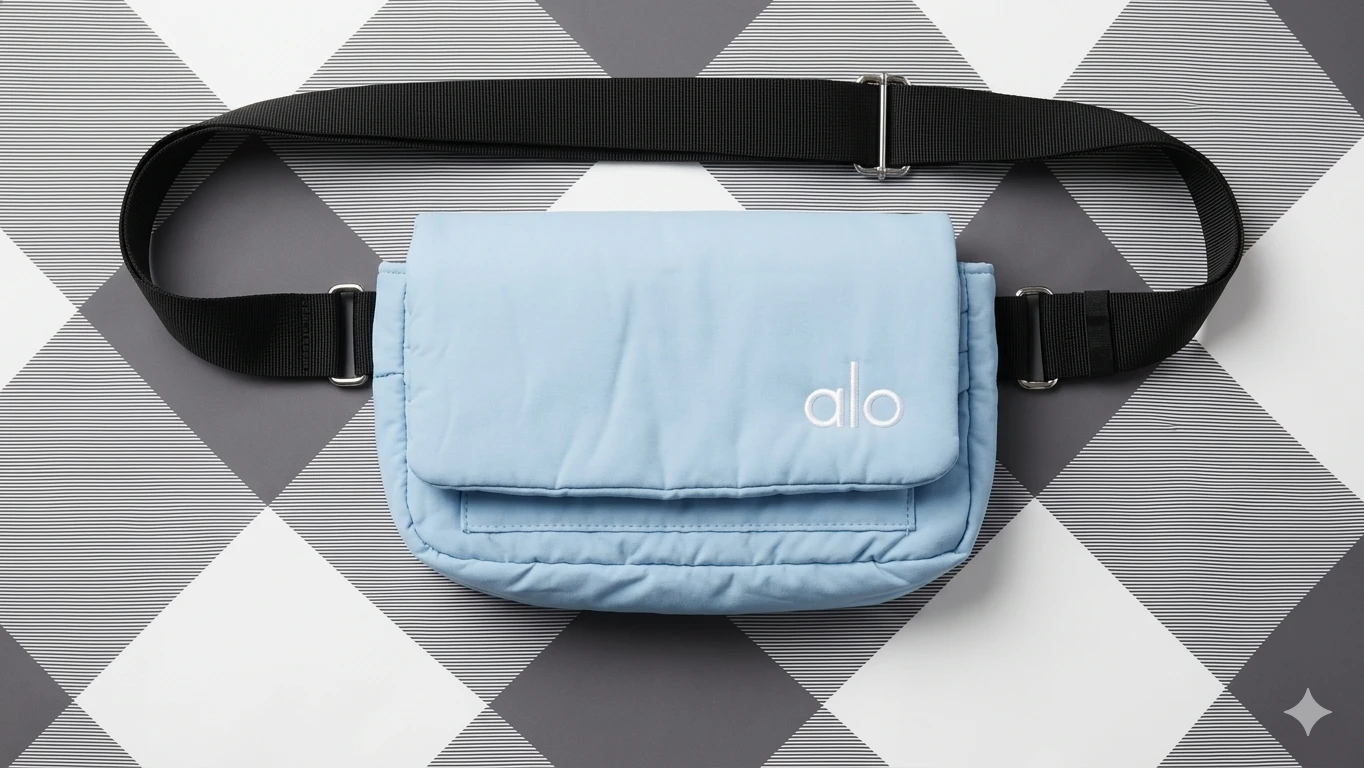 Alo Yoga Puffer Belt Bag - Sky Blue