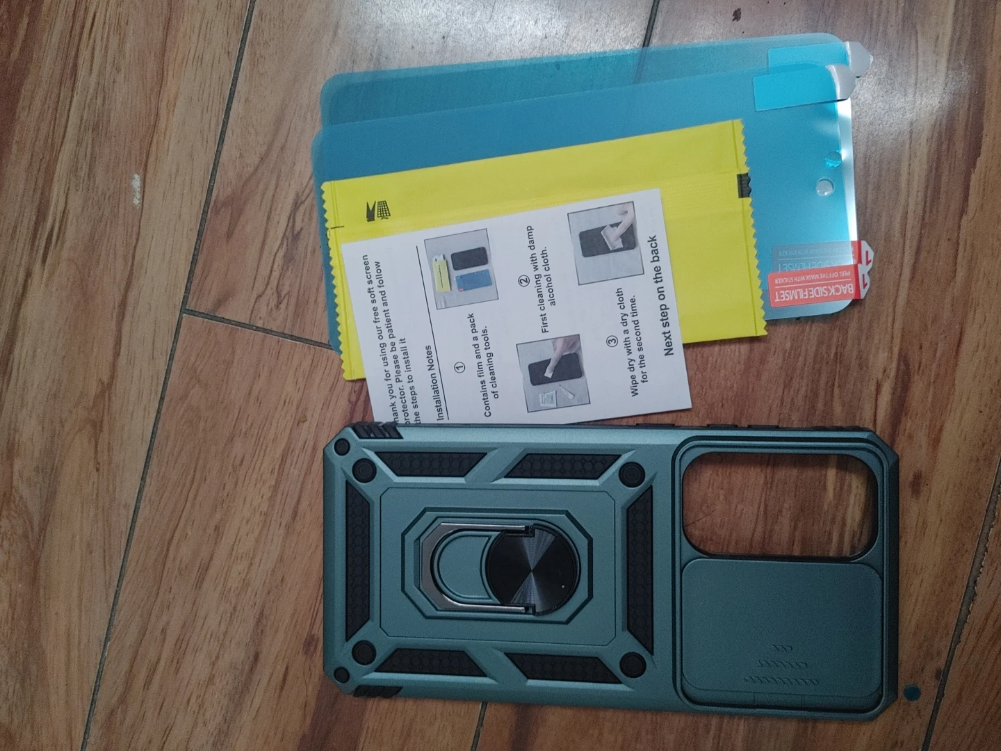 Phone Case with Ring Holder and Screen Protectors - photo 4