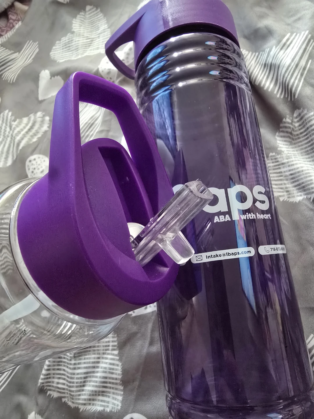 ⚽️ Purple & Clear Water Bottles - photo 2