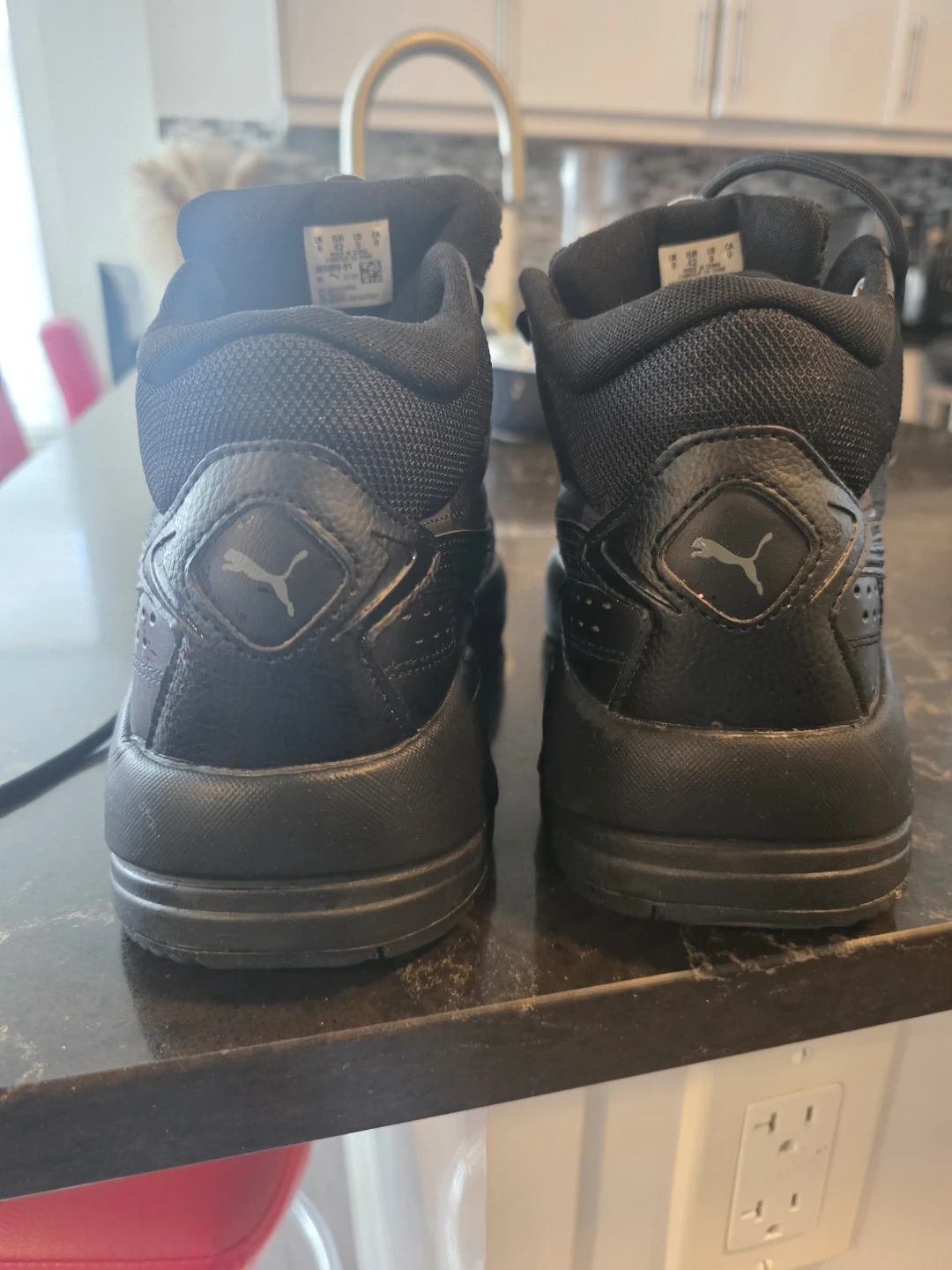 Puma Black Mid-Top Sneakers - photo 4