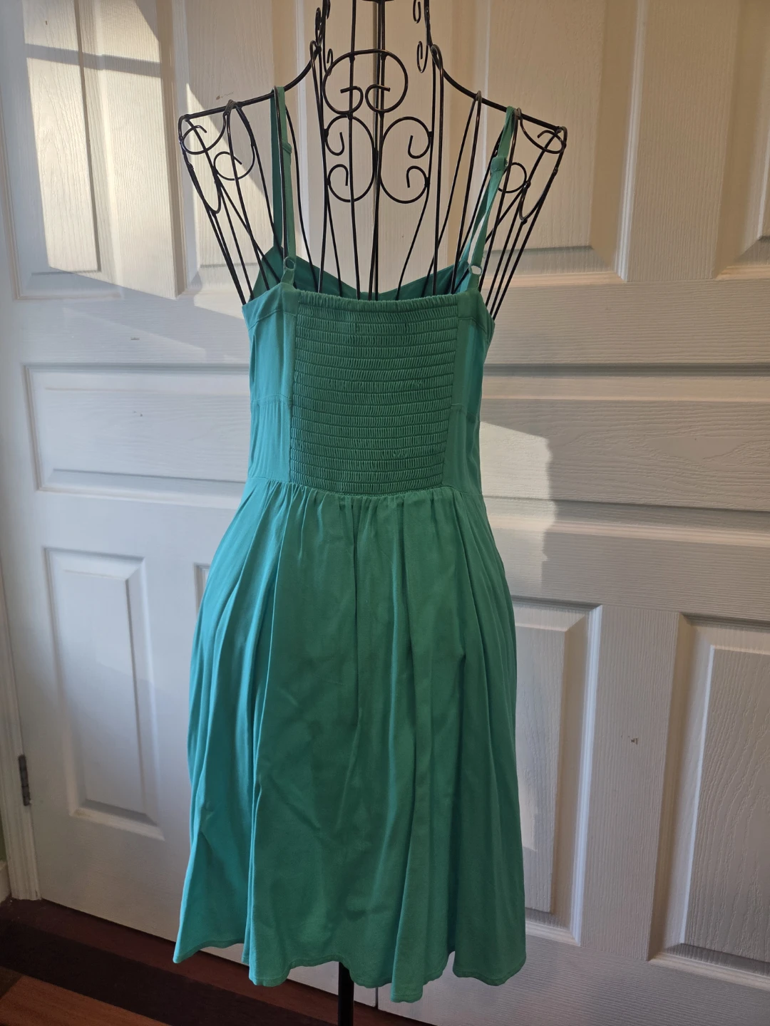 Express Teal Smocked Back Sundress - photo 2