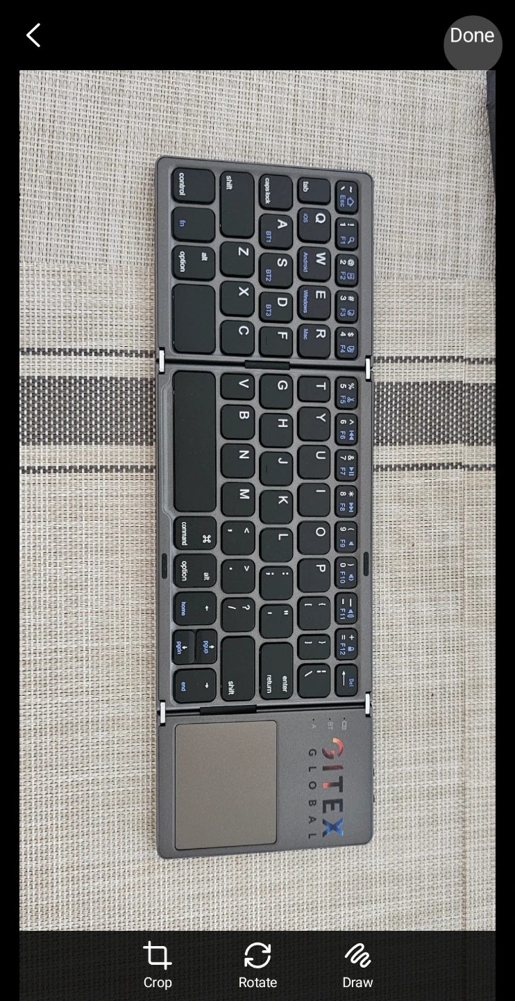 Folding Wireless Keyboard with Touchpad