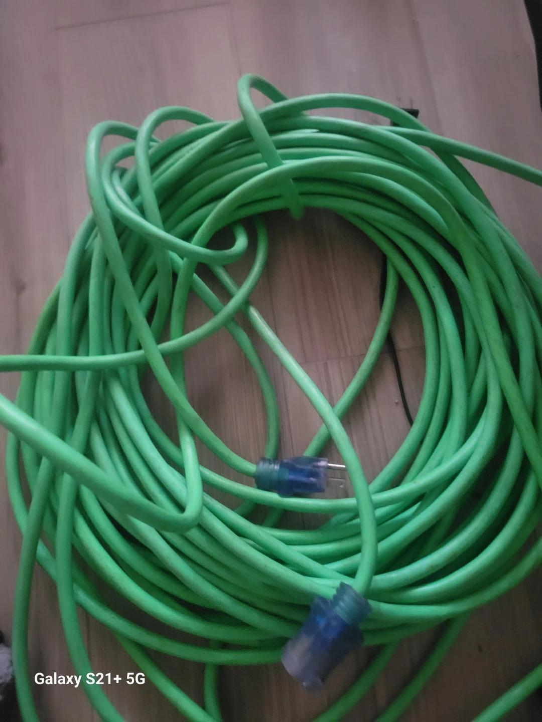 Prime Neon Flex 100 ft Green Extension Cord 12/3 SJTW