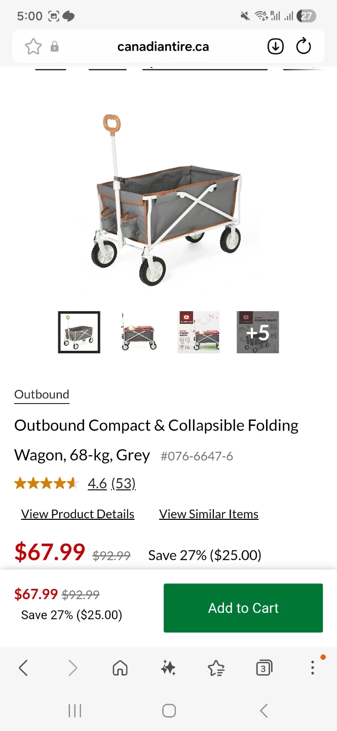 Outbound Compact & Collapsible Folding Wagon