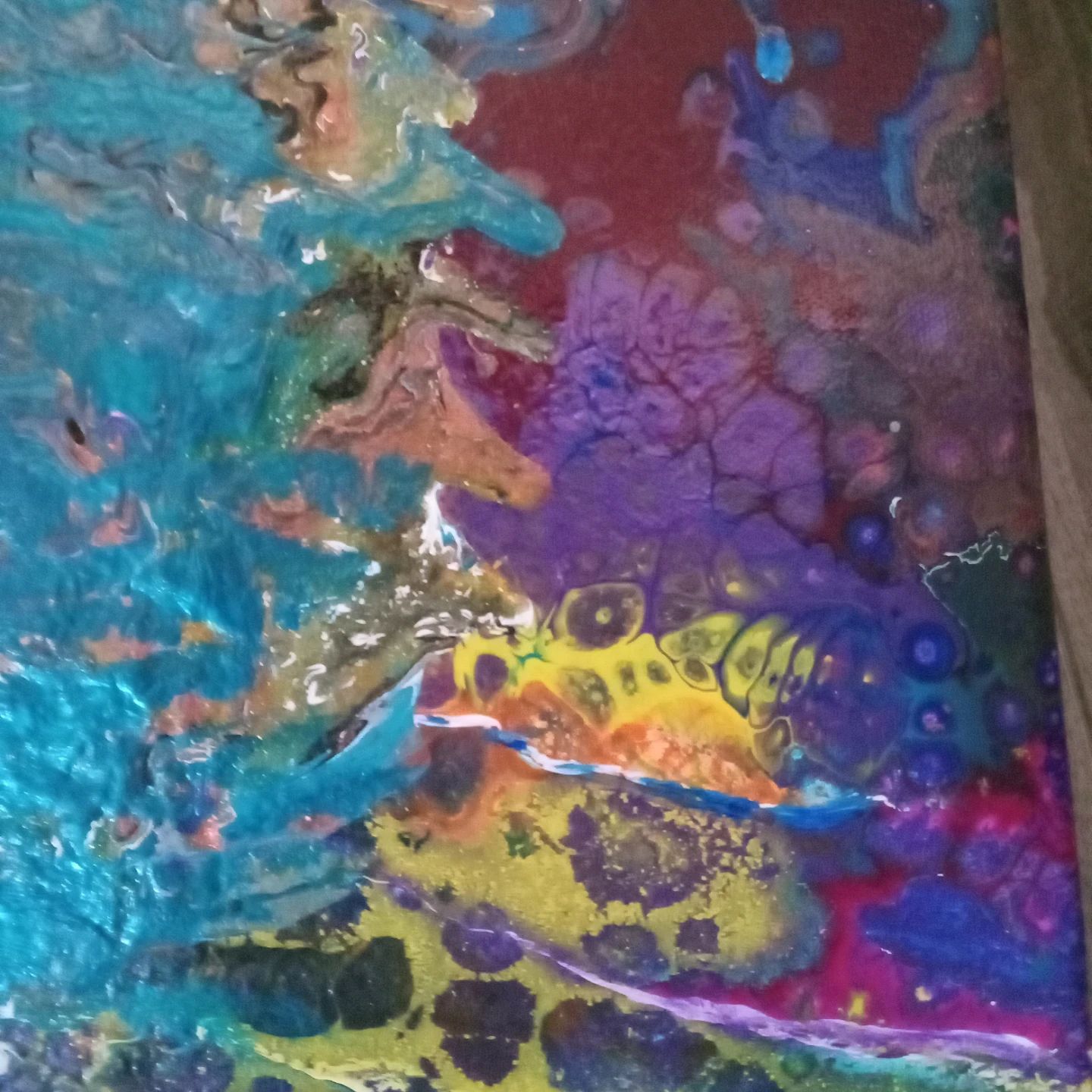 Abstract Pour Painting - photo 3