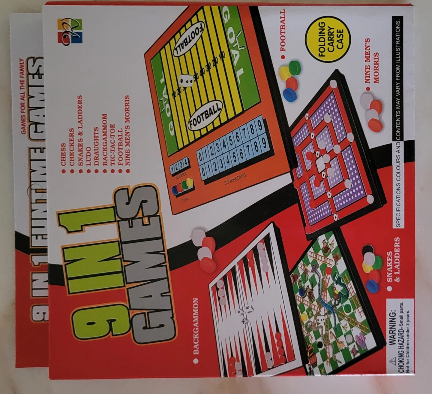 9-in-1 Funtime Games Board Game Set⚽