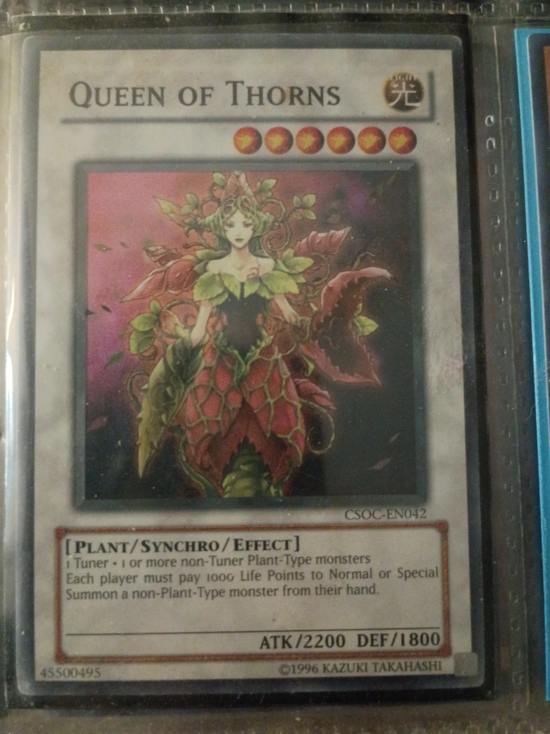 Queen of Thorns Yu-Gi-Oh! Card⚽