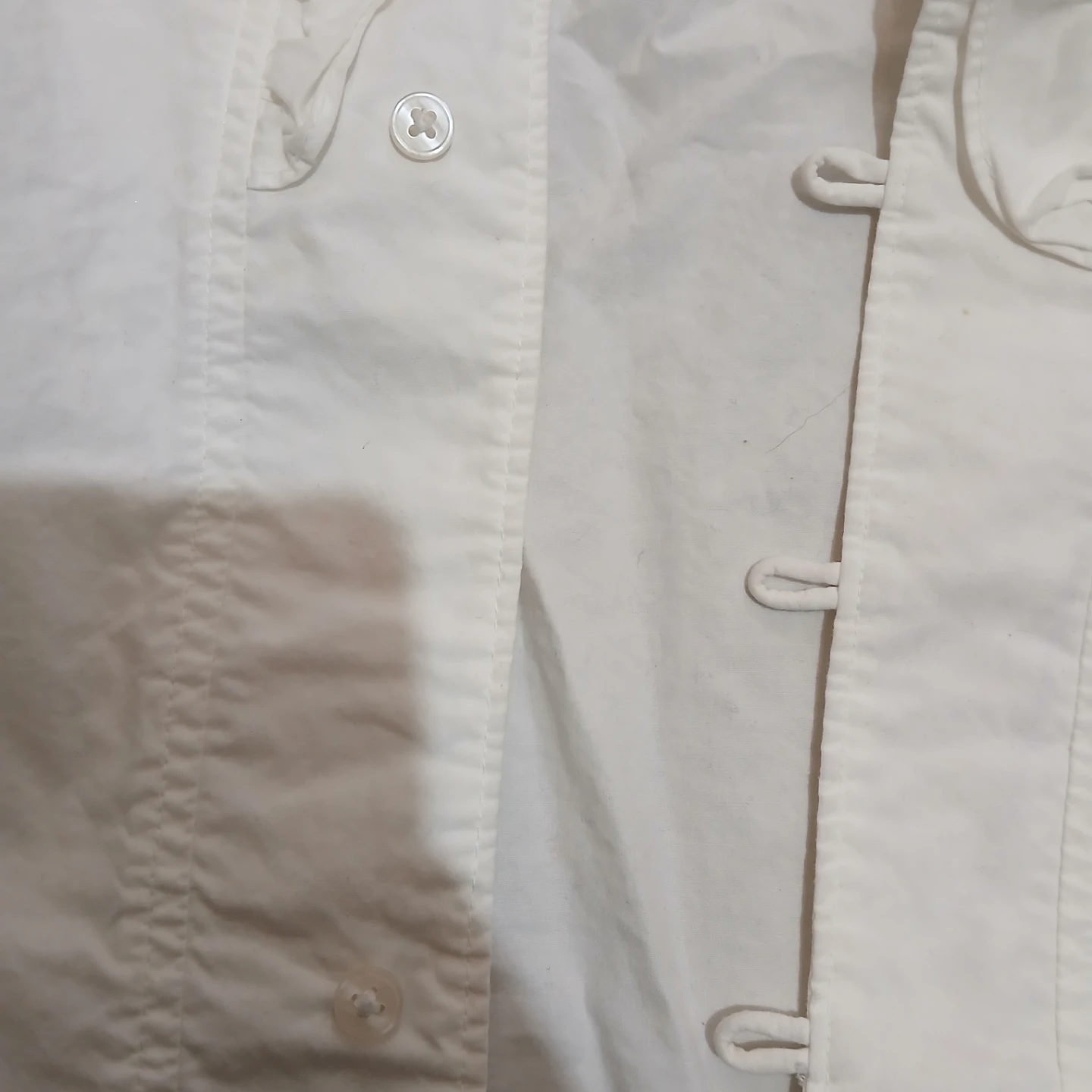 ⚽ Gap White Ruffle Blouse - photo 3