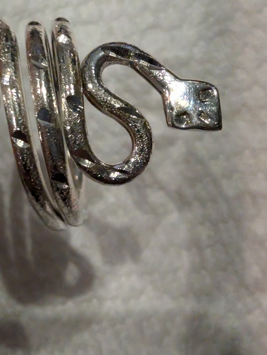 Snake Ring Solid 925 Sterling Silver - photo 4